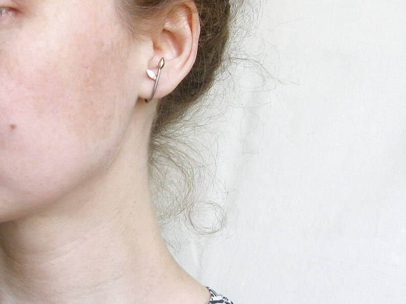 stud earrings-silver floral earrings-climber botanical earrings-buds earrings Suspender earrings climbers earrings flowers