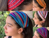 Mexican Headband- Headband For Women Or Girls- Mexican Bandana-Elastic Headband-Head band Piece-Head Wrap-Colorful Headband