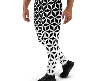 Pantalones deportivos geométricos para festivales rave para hombre