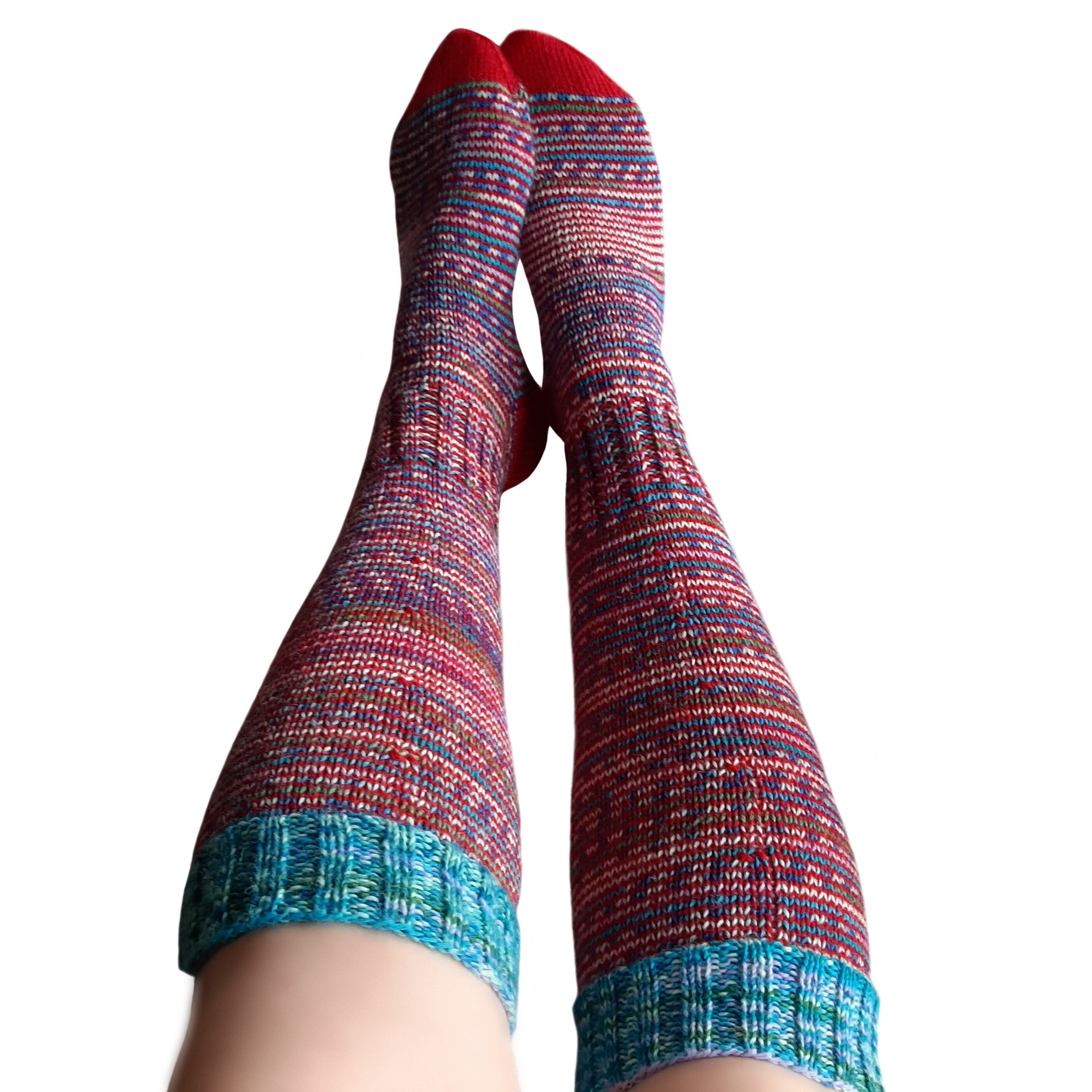 Knee high Socks 75 wool Soft and Warm Etsy