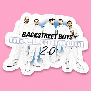 BackstreetBoys 2025 Holographic Millennium 2.0 sticker