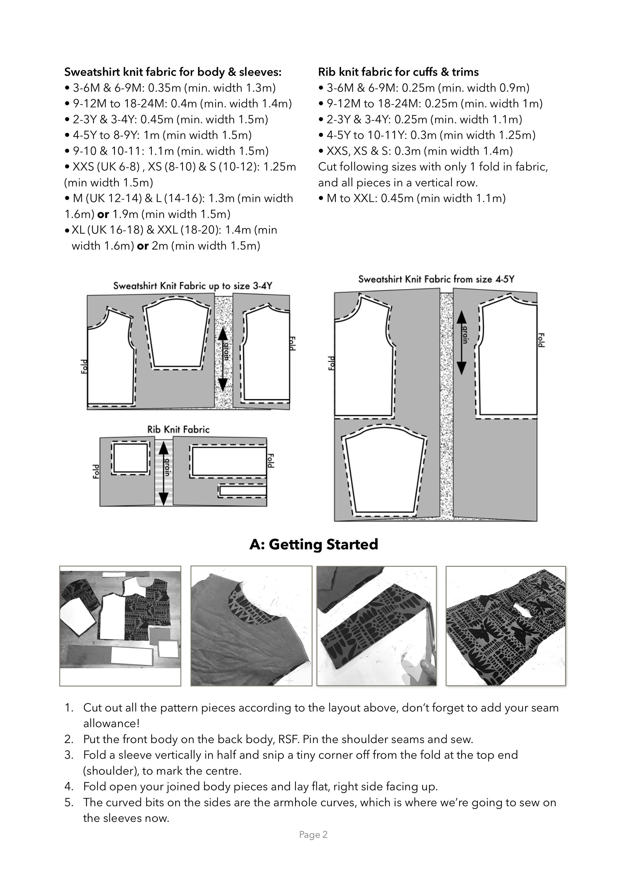 Baby Sweatshirt PDF Sewing Pattern Digital Download Pattern Etsy
