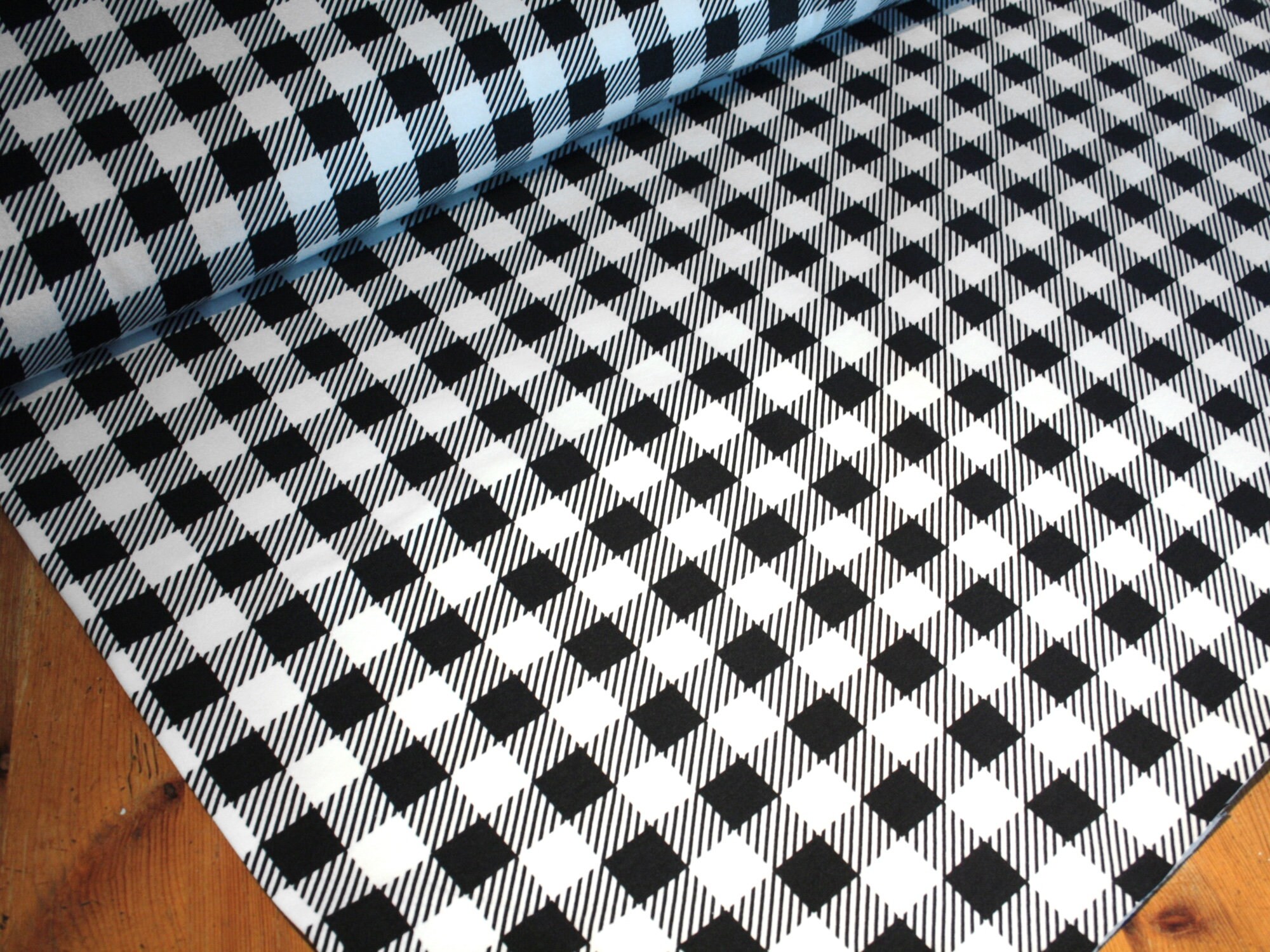 gingham jersey fabric