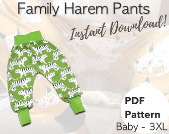 35+ sewing patterns uk for harem pants