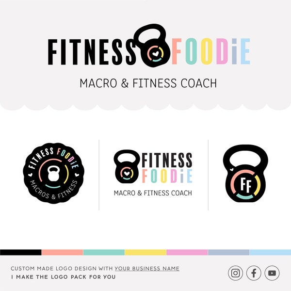 Fitness Foodie Logo Design for Health and Fitness Professionals