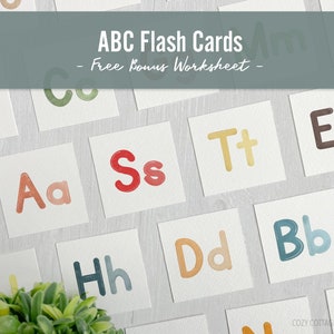 2&quot; ABC Flash Cards - Editable Name Worksheet