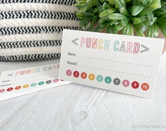 Rewards Punch Card for Kids Instant Download