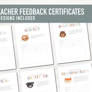 Teacher Feedback Certificates | Caught You Being Good Printable Certificates for Teachers