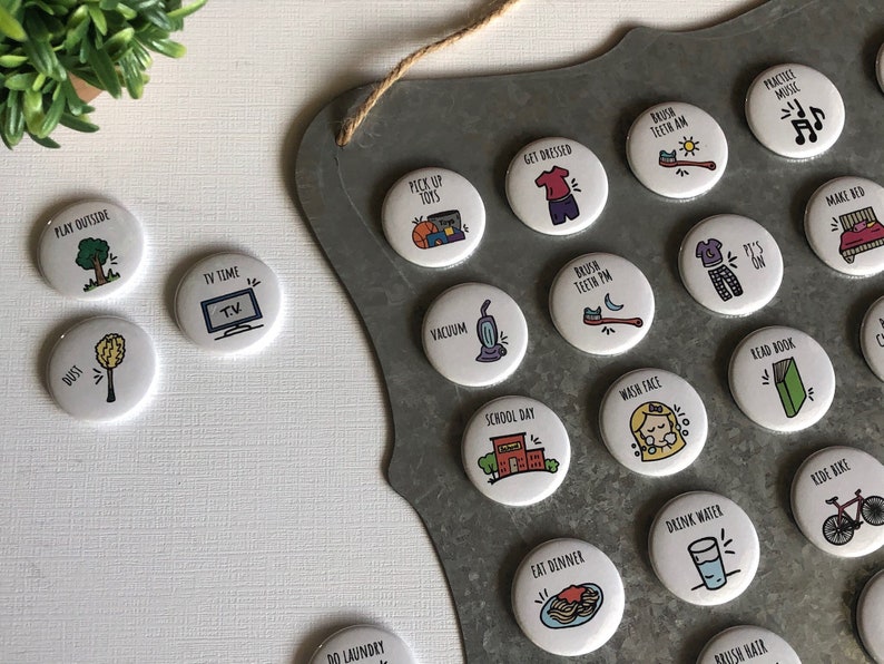 Illustrated Chore Task Refrigerator Etsy