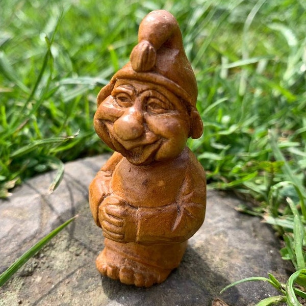 Wooden Gnome Etsy