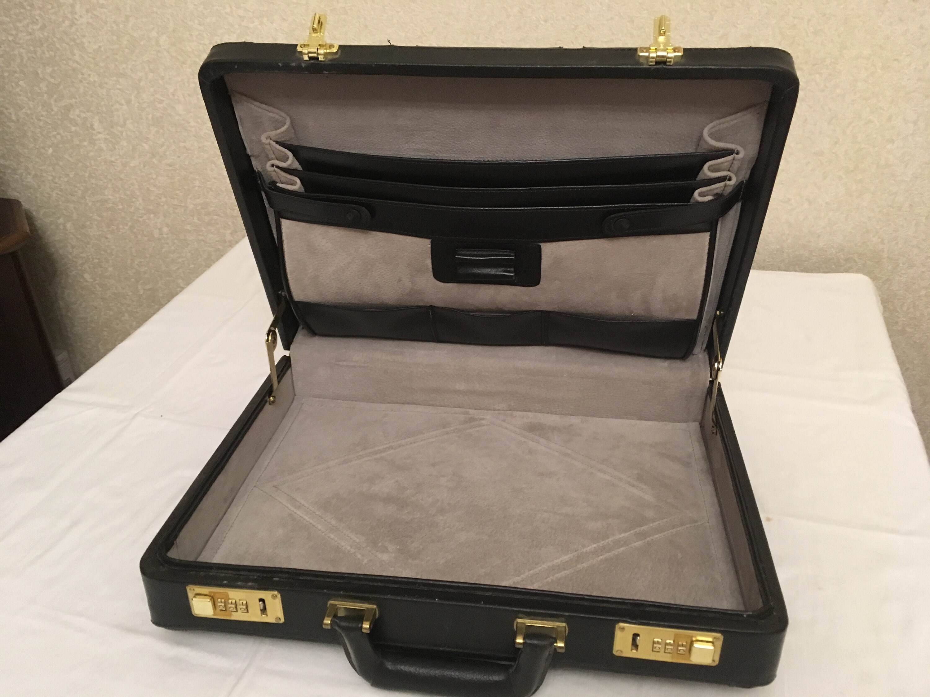 Vintage Leather Briefcase Leather Briefcase Vintage Etsy France