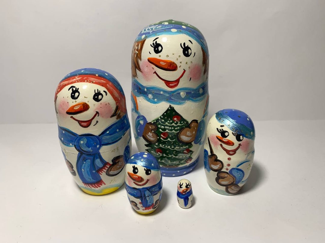 Handmade Nesting Doll, Nesting Doll, Hand Painted Nesting Doll