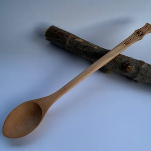 Big Wooden Spoon, Maple Spoon, Handmade Wooden Dishes, Wooden Utensil, Wooden Cutlery, Wooden Ladle, Kitchen Tool, Large Deep Spoon