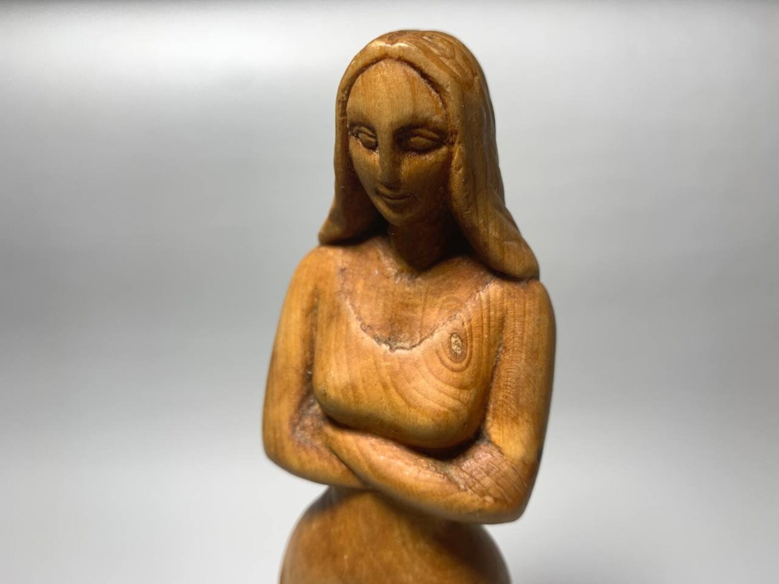 Hand Carved Wooden Girl, Handmade Girl Figurine, for Interior