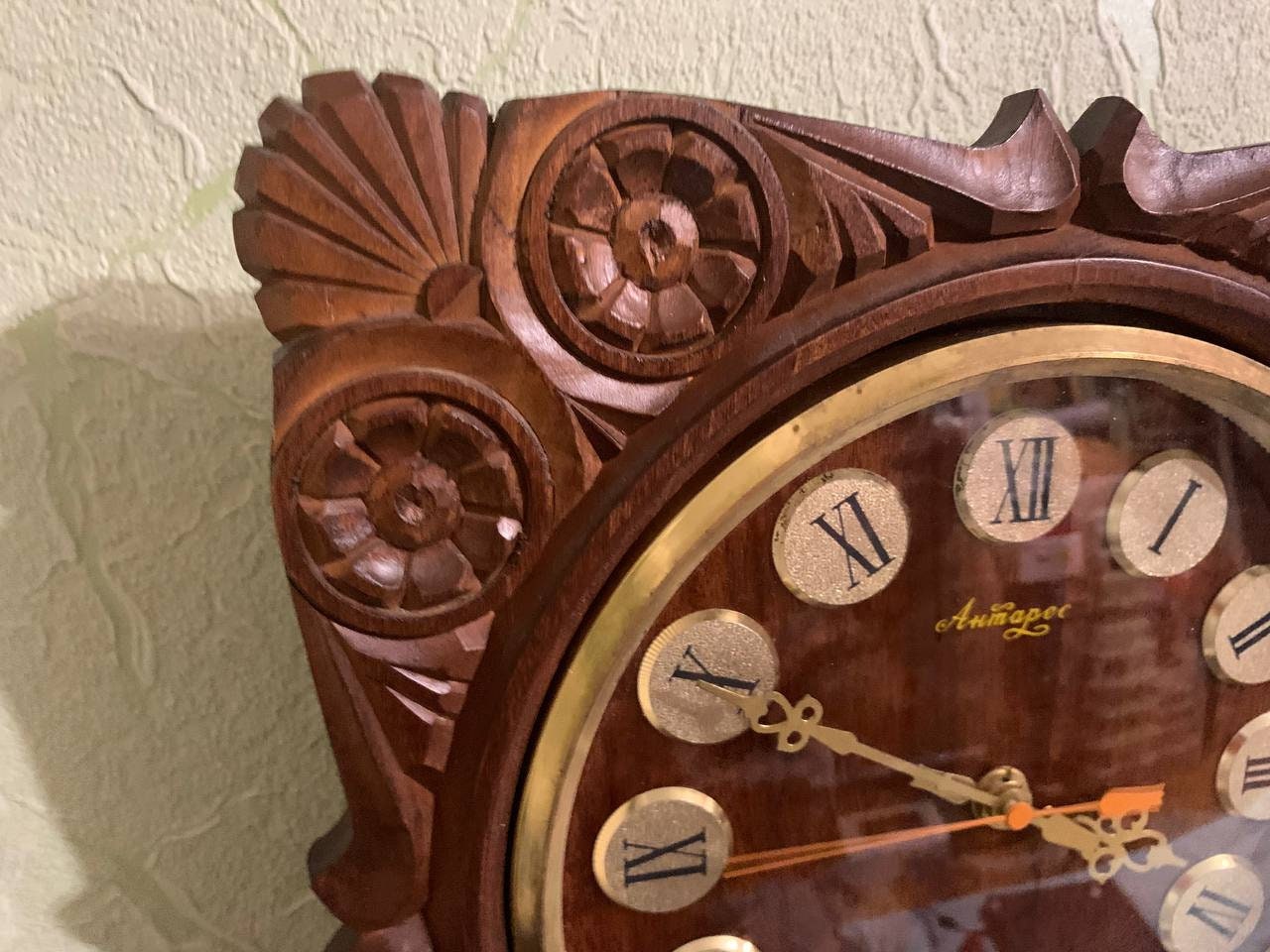 Soviet Clock, Vintage Clock, USSR Clock, Wooden Clock, Soviet Working ...