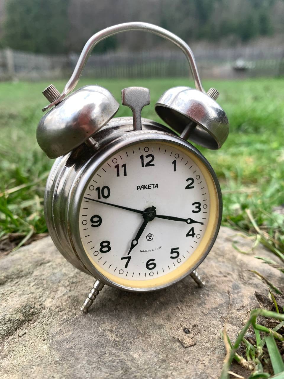 MECHANICAL ALARM CLOCK　昭和レトロ　激レア　当時物未使用品 Soviet Clock, Alarm Clock, Vintage Clock, Mechanical Clock