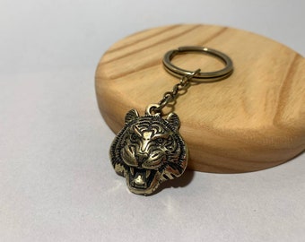 Handmade Keychain Tiger, Charm Tiger, Trinket Tiger, Pendant Tiger, Metal Tiger, Tiger, Keychain Tiger, Figurine Tiger, Statues Tiger