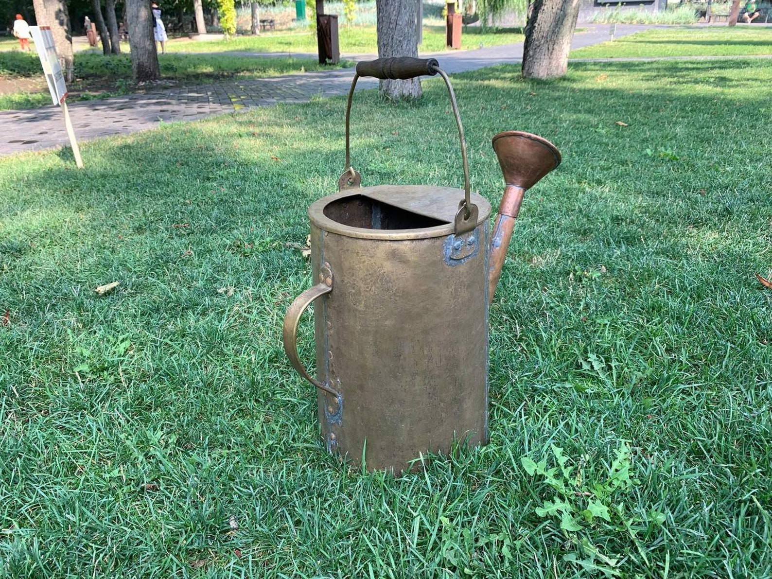 Vintage Watering Can, Antique Watering Can, Copper Watering Can, Brass