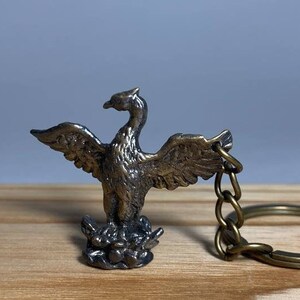 Handmade Bronze Phoenix, Charm Phoenix, Trinket Bird, Pendant Phoenix, Bronze Phoenix, Keychain Bird, Figurine Phoenix, Bird Phoenix, Bird