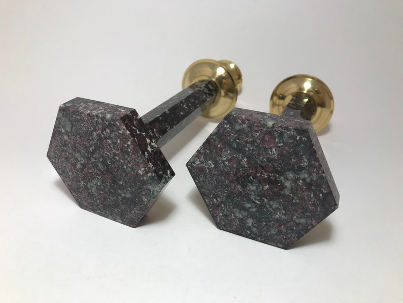 Exclusive Candlesticks, Candlesticks, Natural Stone Eudialyte, Lopar blood, Eudialyte, Sconce, Candelabrum, Gift from Stone, Natural Stone image 9