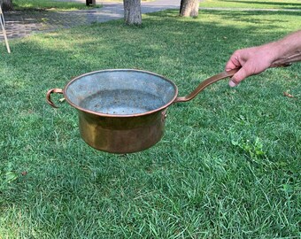 Vintage Colander, Antique Colander, Copper Colander, Tinned Colander, Metal Colander, Ancient Colander, Rare Colander, Antique Dishes