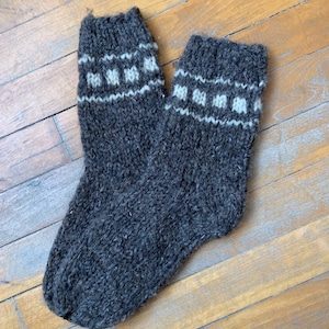 Knitted Woolen Sheep Socks, Unisex Socks, Winter Socks, Handmade Woolen Socks, 100% Woolen Sheep Socks, Natural Woolen Socks