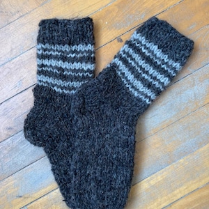 Knitted Woolen Sheep Socks, Unisex Socks, Winter Socks, Handmade Woolen Socks, 100% Woolen Sheep Socks, Natural Woolen Socks