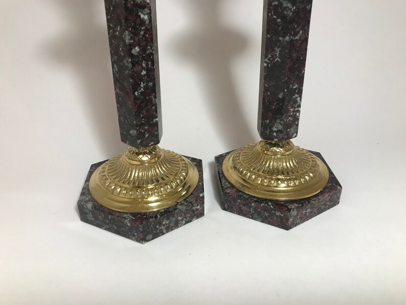 Exclusive Candlesticks, Candlesticks, Natural Stone Eudialyte, Lopar blood, Eudialyte, Sconce, Candelabrum, Gift from Stone, Natural Stone image 7