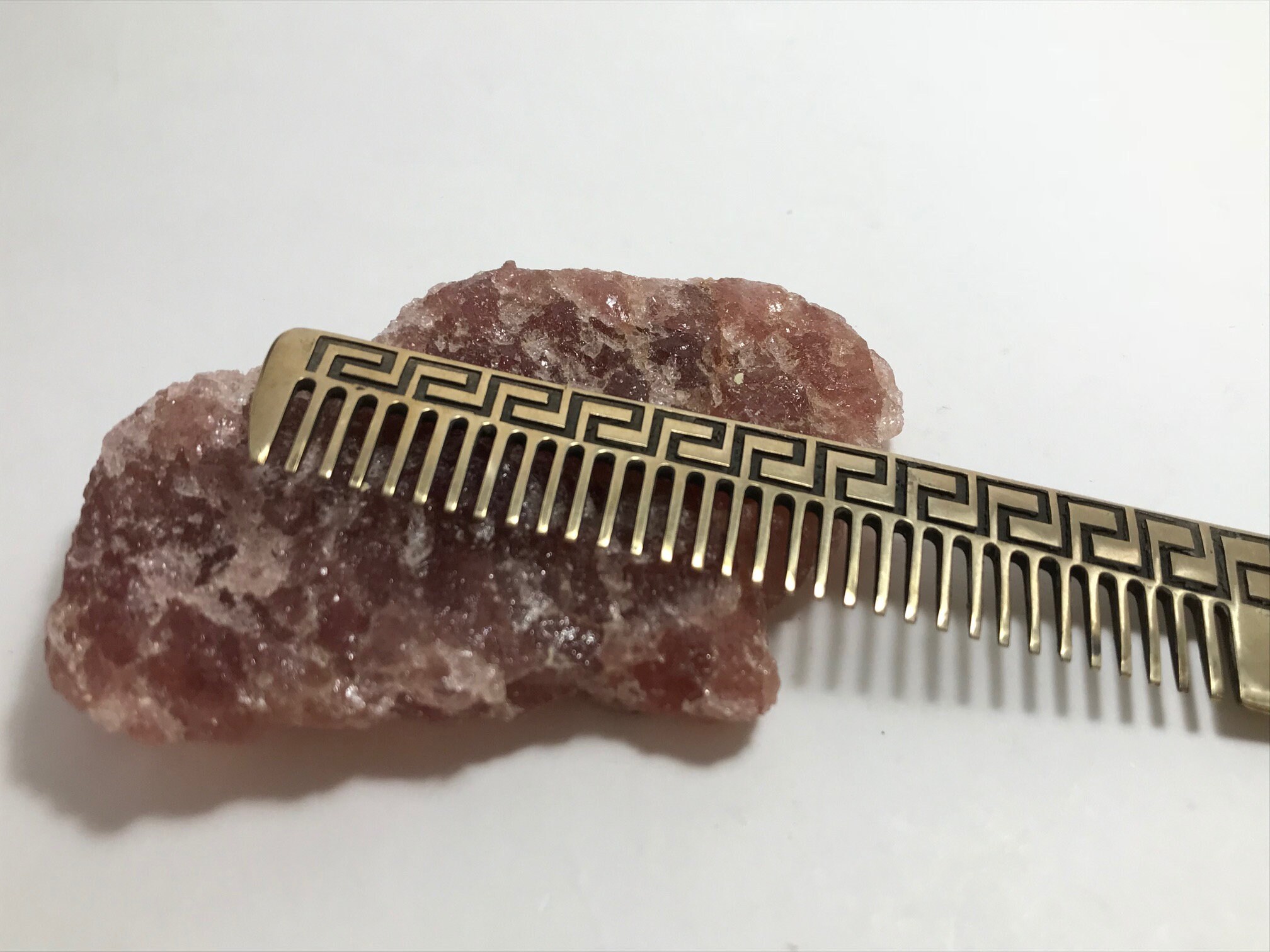 Bronze Hair Comb Bronze Comb Mustache Metal Comb Mustache Etsy