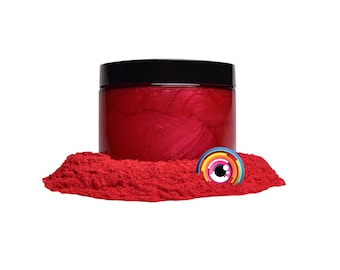 Eye Candy “Baku Red” Mica Pigment Powder MultiPurpose | Natural Bath Bombs, Resin, Paint, Epoxy, Soap, Nail Polish, Lip Balm