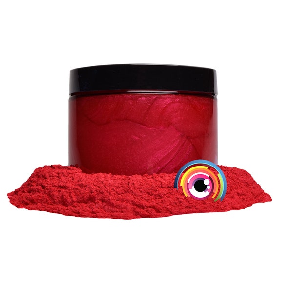 Eye Candy “Baku Red” Mica Pigment Powder MultiPurpose | Natural Bath Bombs, Resin, Paint, Epoxy, Soap, Nail Polish, Lip Balm