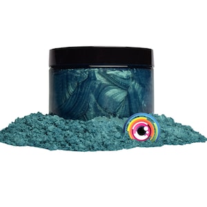 Eye Candy “Macaw Blue Green” Mica Pigment Powder MultiPurpose | Natural Bath Bombs, Resin, Paint, Epoxy, Soap, Nail Polish, Lip Balm
