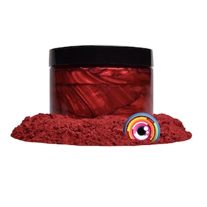 Eye Candy “Senshi Red” Mica Pigment Powder MultiPurpose | Natural Bath Bombs, Resin, Paint, Epoxy, Soap, Nail Polish, Lip Balm
