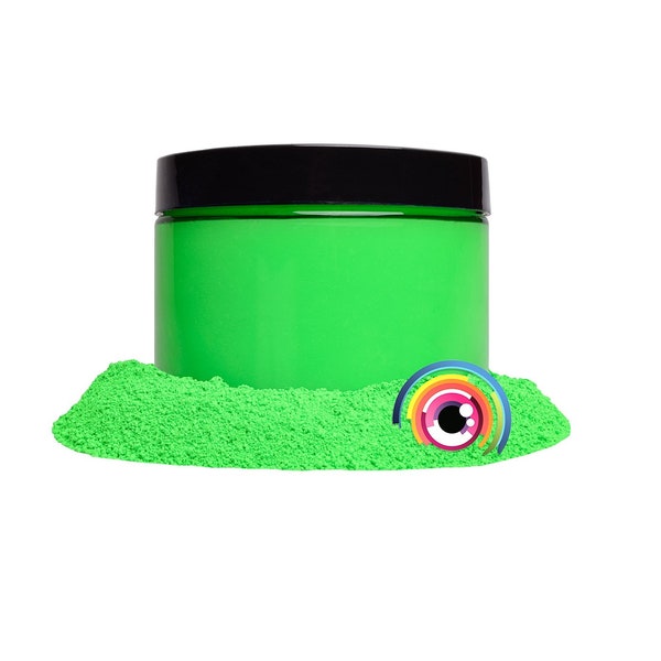 Eye Candy “UFO Green” Neon Series Mica Pigment Powder MultiPurpose | Natural Bath Bombs, Resin, Paint, Epoxy, Soap, Nail Polish, Lip Balm