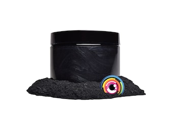 Eye Candy “Yoru Black” Mica Pigment Powder MultiPurpose | Natural Bath Bombs, Resin, Paint, Epoxy, Soap, Nail Polish, Lip Balm