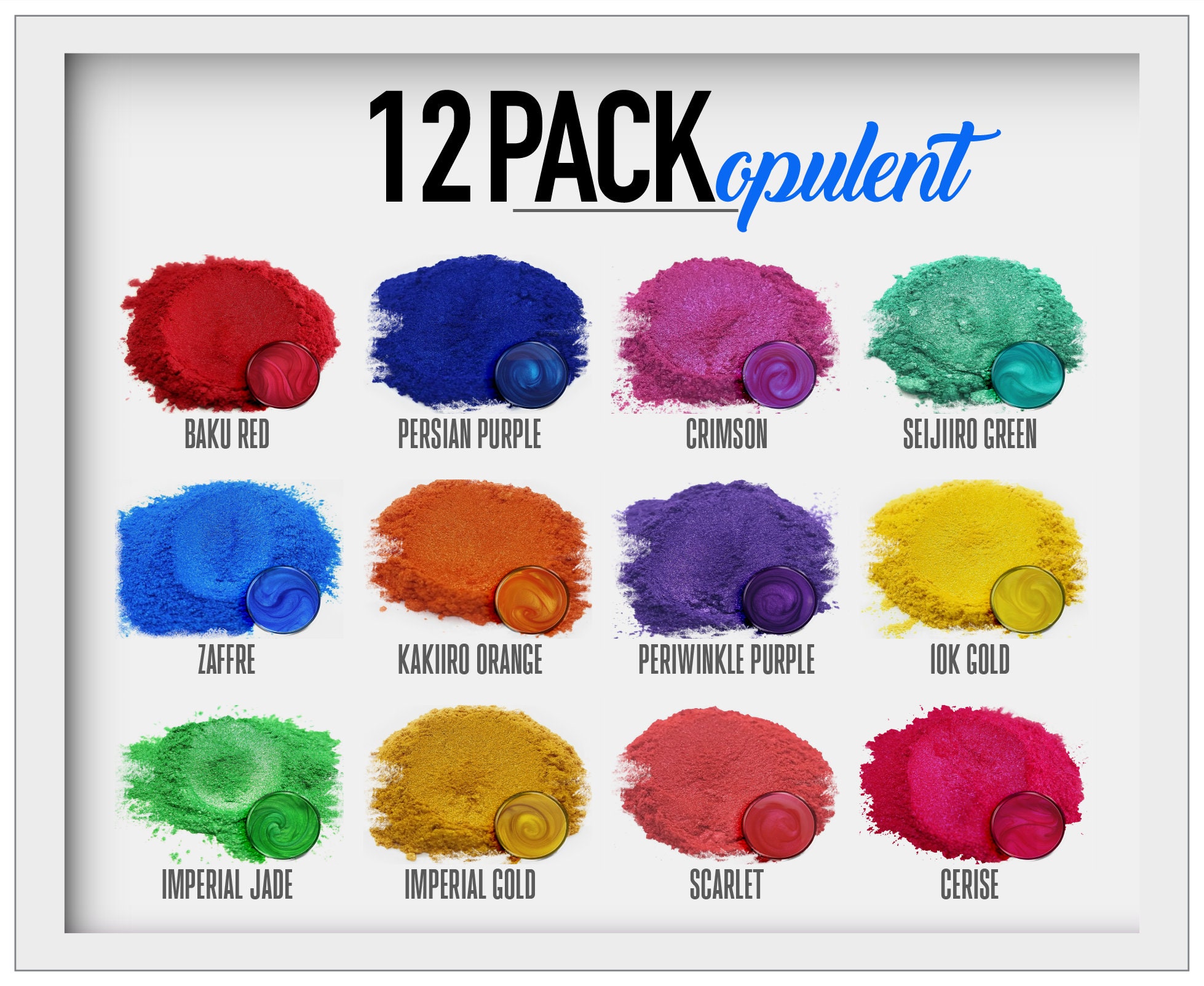 Eye Candy Pigment 12Pack Set Q Epoxy Resin Soap Molds Etsy