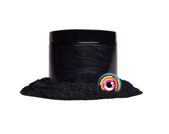Eye Candy “Ninja Black” Mica Pigment Powder MultiPurpose | Natural Bath Bombs, Resin, Paint, Epoxy, Soap, Nail Polish, Lip Balm