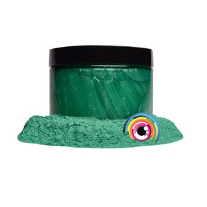 Eye Candy “Emerald Green” Mica Pigment Powder MultiPurpose | Natural Bath Bombs, Resin, Paint, Epoxy, Soap, Nail Polish, Lip Balm