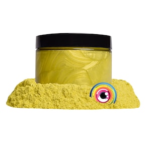 Eye Candy “Shisha Yellow” Mica Pigment Powder MultiPurpose | Natural Bath Bombs, Resin, Paint, Epoxy, Soap, Nail Polish, Lip Balm