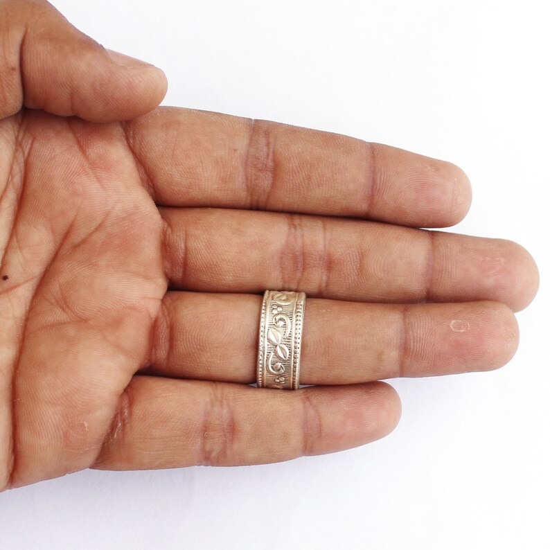Silver Band 925 Sterling Silver Beautiful Thumb Band-Silver Band Ring-Big Size 925 Sterling Silver Band