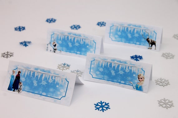 Frozen Food Tents, Food Labels, Frozen Place Cards, Printable, Instant Download, 6 different images! For Frozen Birthday or Christmas party Il_570xn