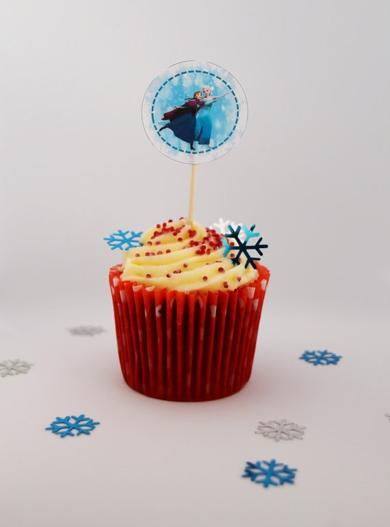 Frozen Cupcake Toppers Frozen Party Decorations Elsa Olaf Anna