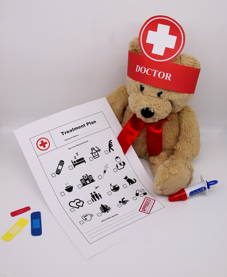 Pretend Hospital Play Set Doctor Play Set Pretend Nurse Etsy