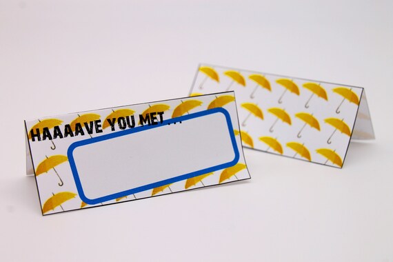 How I Met Your Mother inspired Place Cards AND/OR Food Tents/Labels. Printable, Instant Download! Great for any HIMYM fan's party Il_570xn