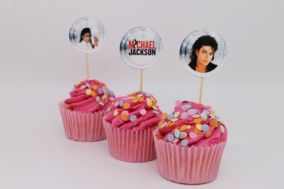 Michael Jackson Party Cupcake Toppers, Michael Jackson themed Birthday Party Decorations - Instant Download, Printable. Great for any MJ fan Il_570xn