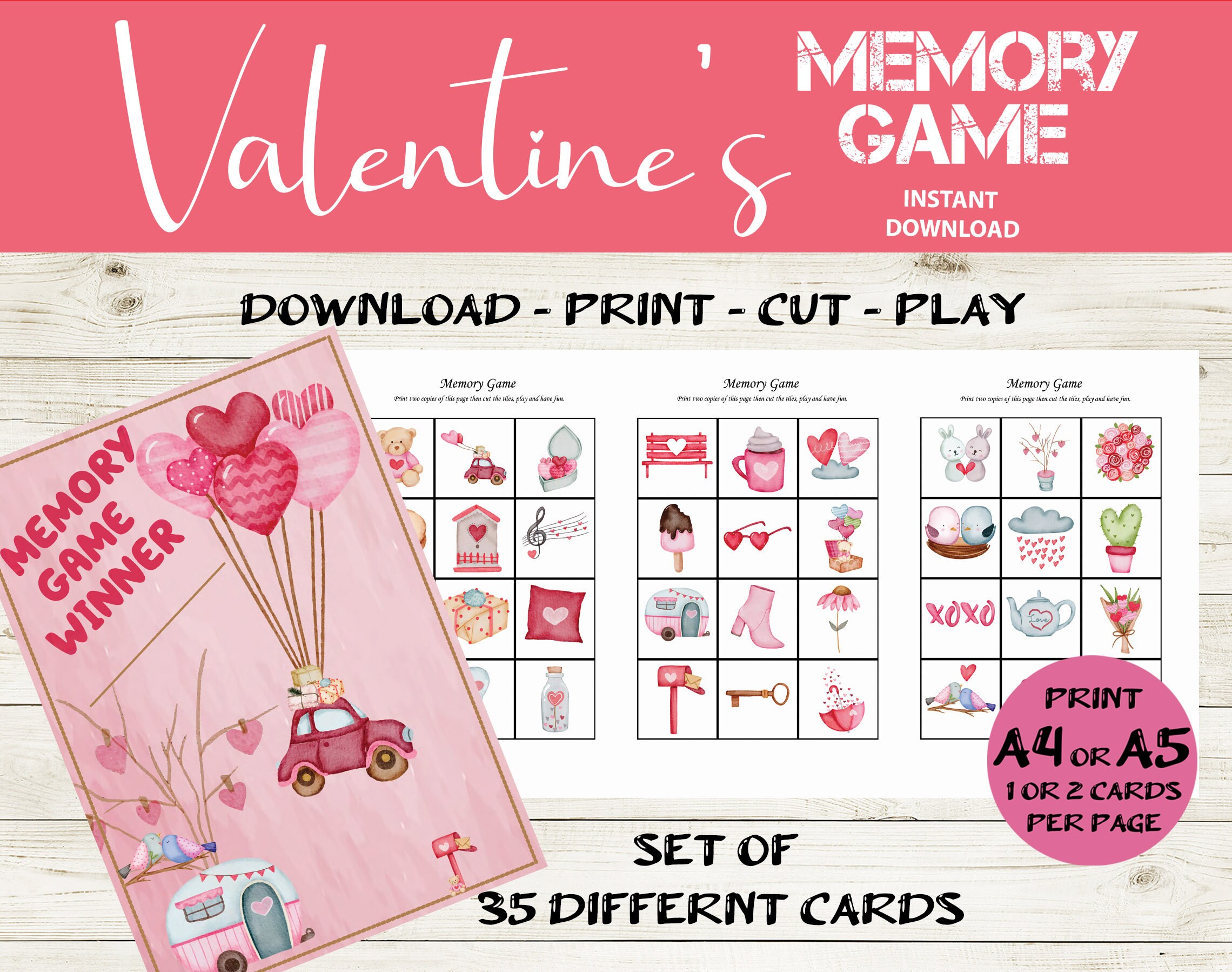st valentine s day memory game valentine s day etsy