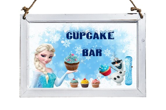 Frozen Party 3 Signs - Favor, Cupcake & Snowman Building Station Sign/ Poster. Printable, Instant Download! Great for Frozen Birthday party! Il_570xn