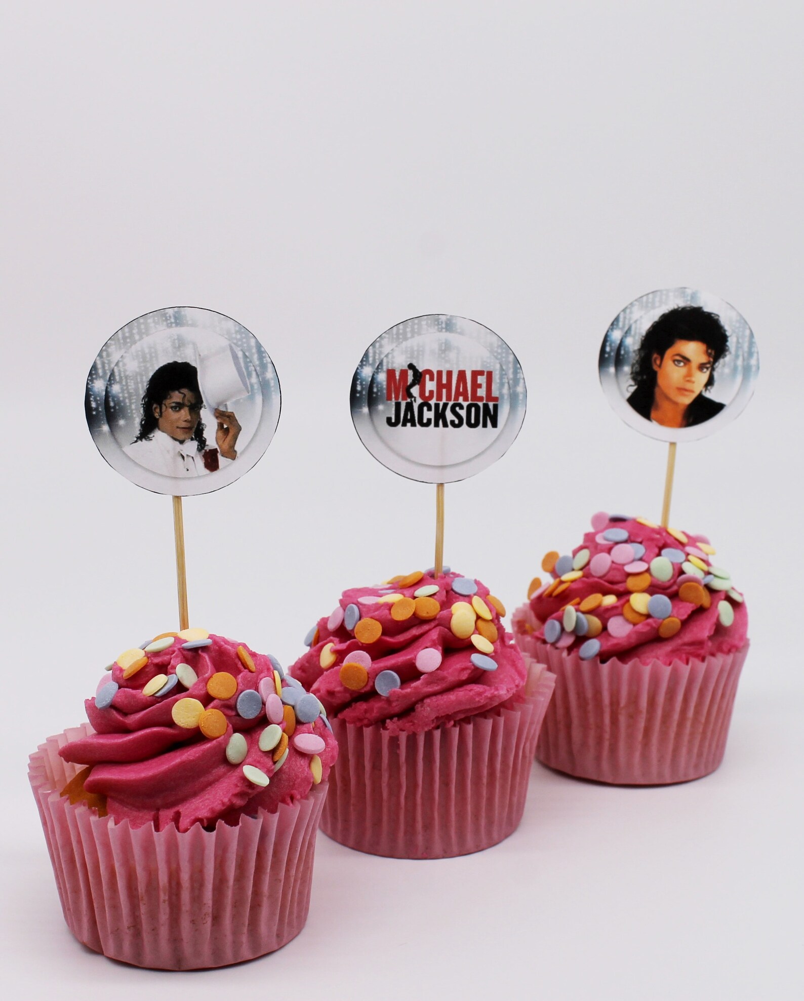 Michael Jackson Party Cupcake Toppers Michael Jackson themed Etsy