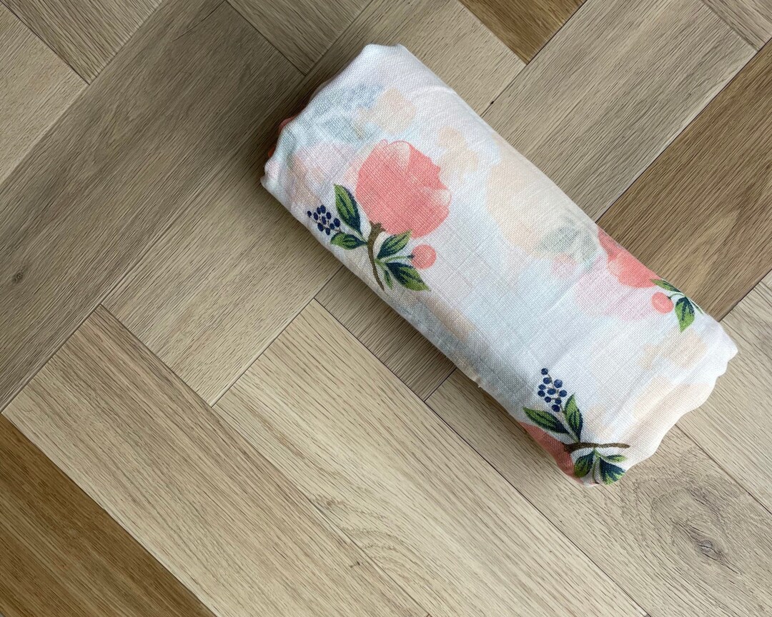 Muslin Swaddle Floral Etsy UK