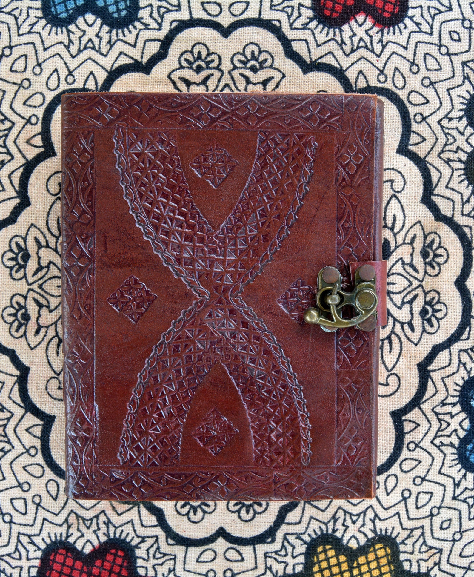 Handmade leather journal with Clasp personal diary sketchbook Etsy
